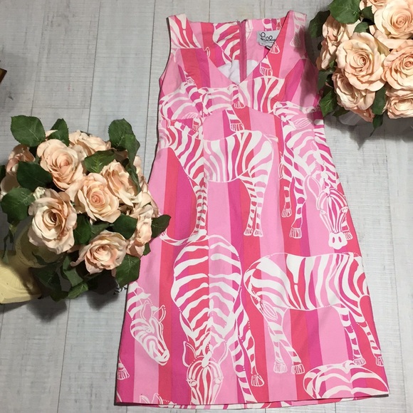 💐 Lilly Pulitzer Elephant Print Dress Size 2 - Picture 2 of 5